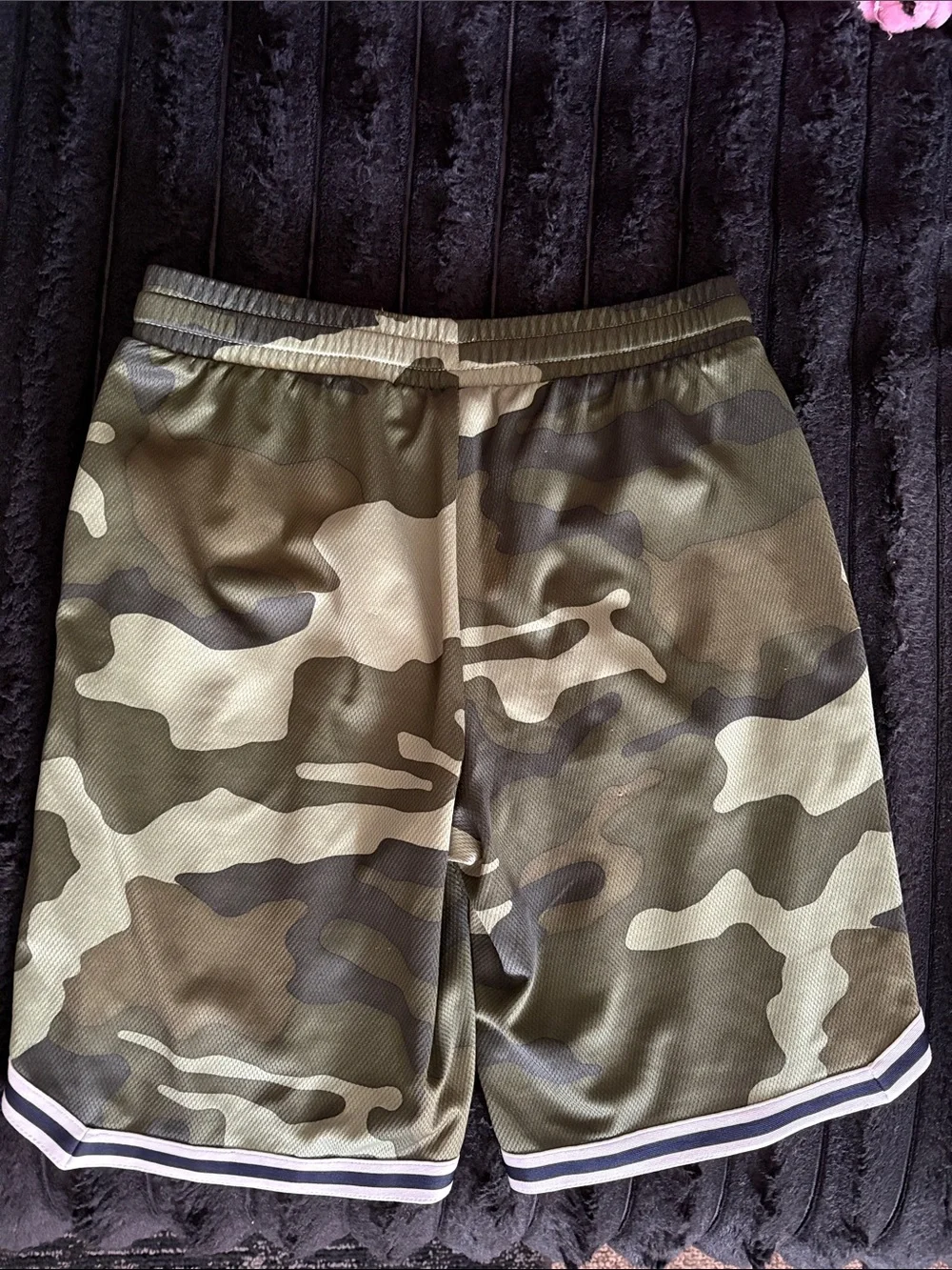 GAP boys Camo Athletic Shorts in Olive and Khaki
